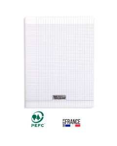 Cahier Piqûre CALLIGRAPHE 96 Pages 90 Gr Seyès 24x 32 cm - transparent