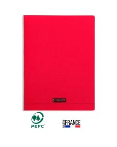 Cahier Piqûre CALLIGRAPHE 96 Pages 90 Gr Seyès 24x32 - Rouge