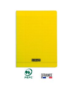 Cahier Piqûre CALLIGRAPHE 96 Pages 90Gr Seyès 21x29.7 -Jaune