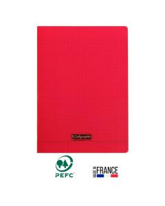 Cahier Piqûre CALLIGRAPHE 96 Pages 90Gr Seyès 21x29.7 -Rouge