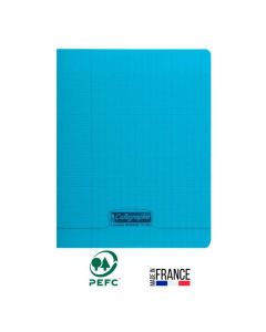 Cahier Piqûre CALLIGRAPHE 96 Pages Seyès 90gr 17x22 cm -Bleu