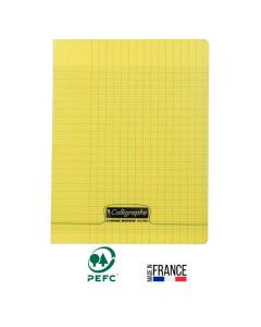 Cahier Piqûre CALLIGRAPHE 96 Pages Seyès 90gr 17x22 - Jaune