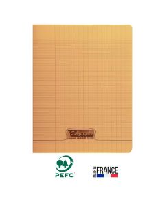 Cahier Piqûre CALLIGRAPHE 96 Pages Seyès 90gr 17x22 - Orange