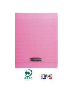 Cahier Piqûre CALLIGRAPHE 96 Pages Seyès 90gr 17x22 cm -Rose