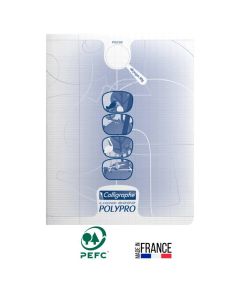 Cahier Piqûre CALLIGRAPHE Poésie & Chant Seyès/Uni 48 Pages 