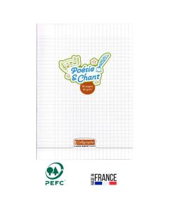 Cahier Piqûre CALLIGRAPHE Poésie & Chant Seyès/Uni 96P A4 
