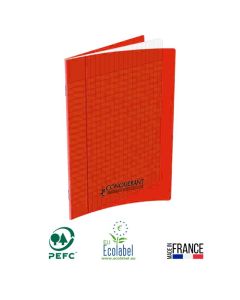 Cahier Piqûre CONQUERANT 140 Pages 90 Gr Seyès - Rouge 