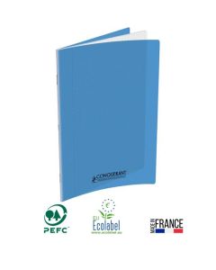 Cahier Piqûre CONQUERANT 140 Pages Seyès 90gr 24x32 cm - Bleu