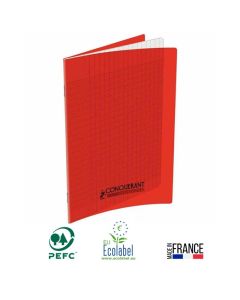 Cahier Piqûre CONQUERANT 192 Pages 70 Gr Seyès - Rouge