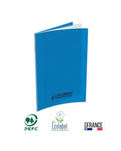 Cahier Piqûre CONQUERANT 192 Pages 90 Gr Seyès 17x22 cm - Bleu 