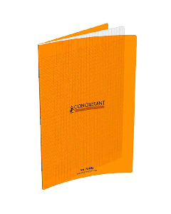 Cahier Piqûre CONQUERANT 96 Pages 90 Gr Seyès 17x22 cm - Orange 