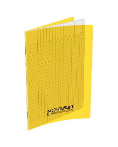 Cahier Piqûre CONQUERANT 96 Pages 90 Gr Seyès 17x22cm - Jaune 