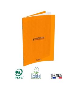 Cahier Piqûre CONQUERANT 96 Pages 90 Gr Seyès 21x29,7 cm - Orange