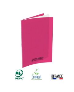 Cahier Piqûre CONQUERANT 96 Pages 90 Gr Seyès 21x29.7 cm - Rose  