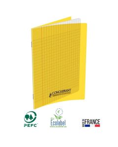 Cahier Piqûre CONQUERANT 96 Pages 90 Gr Seyès 21x29.7cm - Jaune