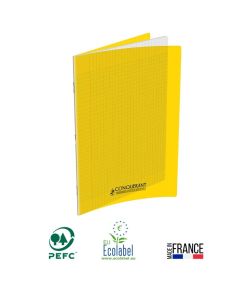 Cahier Piqûre CONQUERANT 96 Pages 90 Gr Seyès 24x32 cm-Jaune