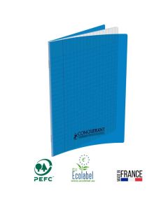 Cahier Piqûre CONQUERANT 96 Pages Seyès 90gr 17x22 cm - Bleu