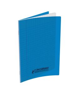 Cahier Piqûre CONQUERANT 96 Pages Seyès 90gr 17x22 cm - Bleu