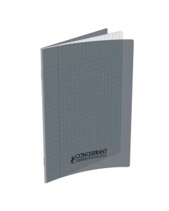 Cahier Piqûre CONQUERANT 96 Pages Seyès 90gr 17x22 cm - Gris