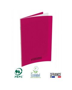 Cahier Piqûre CONQUERANT 96 Pages Seyès 90gr 17x22 cm - Rose