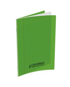 Cahier Piqûre CONQUERANT 96 Pages Seyès 90gr 17x22 cm - Vert