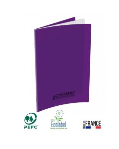 Cahier Piqûre CONQUERANT 96 Pages Seyès 90gr 17x22 cm - Violet
