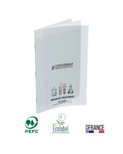 Cahier Travaux Pratique CONQUERANT 96 Pages 90Gr / 120Gr Seyès 21x29.7 cm 