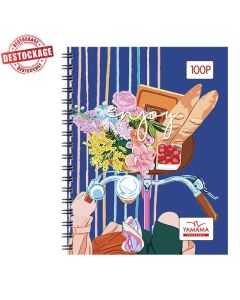 Cahier Wiro YAMAMA 100 Pages 17x22cm Fantaisie 70g à Spirale