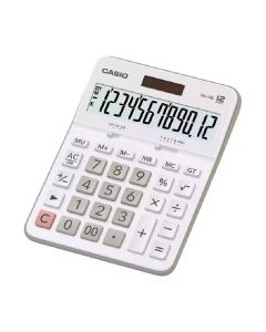 Calculatrice CASIO 12 Chiffres Avec Pile+Solaire - Blanc