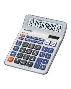 Calculatrice CASIO 12 Chiffres Avec Pile+Solaire - Gris