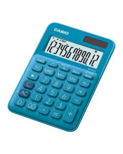 Calculatrice CASIO 12 Chiffres Avec Taxe Pile+Solaire - Bleu