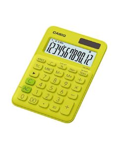 Calculatrice CASIO 12 Chiffres Avec Taxe Pile+Solaire - Jaune