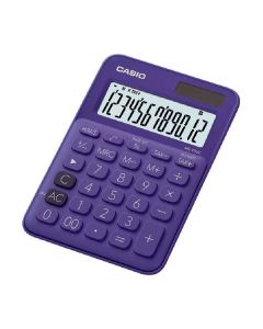 Calculatrice CASIO 12 Chiffres Avec Taxe Pile+Solaire - Mauve