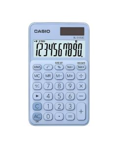 Calculatrice CASIO Simple 10 Chiffres Avec Etui - Bleu Clair