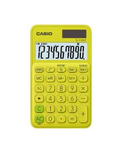 Calculatrice CASIO Simple 10 Chiffres Avec Etui - Jaune
