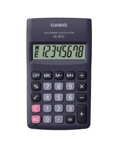 Calculatrice CASIO Simple 8 Chiffres Pile Normale Noir