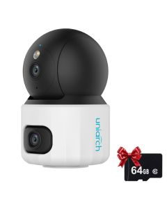 Caméra de Surveillance Interne 5MP panoramique UNIVIEW Double Lent 