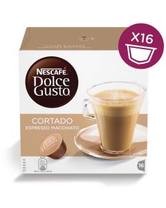 Boite de 16 Capsules Original NESCAFÉ Dolce Gusto Cortado