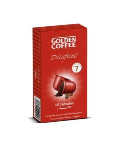 Paquet De 10 Capsules GOLDEN COFFEE Décaféiné Compatible Nespresso®
