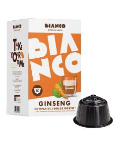 Paquet De 10 Capsules BIANCO GINSENG Compatible DOLCE GUSTO 