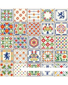 Carreaux Boss Tape Floral 30 x 30 cm pour décoration Murale