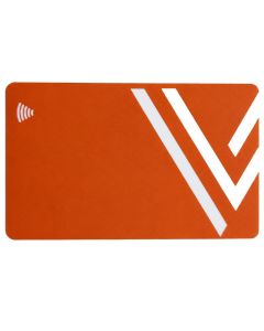 Carte De Visite VCARD Designe V Sans Contact - Orange & Rouge  