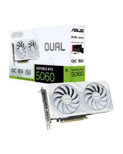 Carte Graphique ASUS Dual GeForce RTX 5060 OC Edition 8Go GDDR7 Blanc