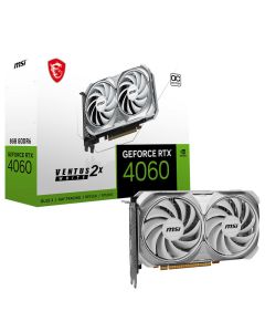 Carte Graphique Gamer MSI GeForce RTX™ 4060 VENTUS 2X WHITE 8G OC