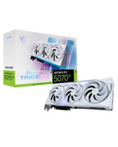 Carte Graphique MSI GeForce RTX 5070 Ti 16G GAMING TRIO OC WHITE