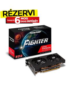 Carte Graphique POWERCOLOR AMD Radeon RX 6500XT  Fighter 8Go DH-OC Dual Fan