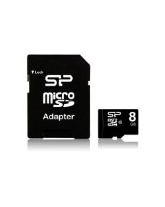 Carte Mémoire SILICON POWER 8Go Class 10 avec Adaptateur