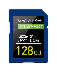Carte Mémoire TEAM GROUP Classic 128Go SDXC UHS-I V10 Class 10