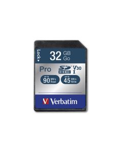 Carte mémoire VERBATIM Pro U3 32Go Micro SDHC CLASSE 10 UHS-I