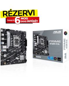 Carte Mère ASUS PRIME B760M-R D4 (90MB1HA0-M0EAY0)